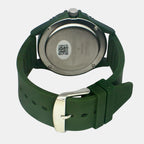 Men Quartz Green Dial Analog Silicone Watch TW033HG18