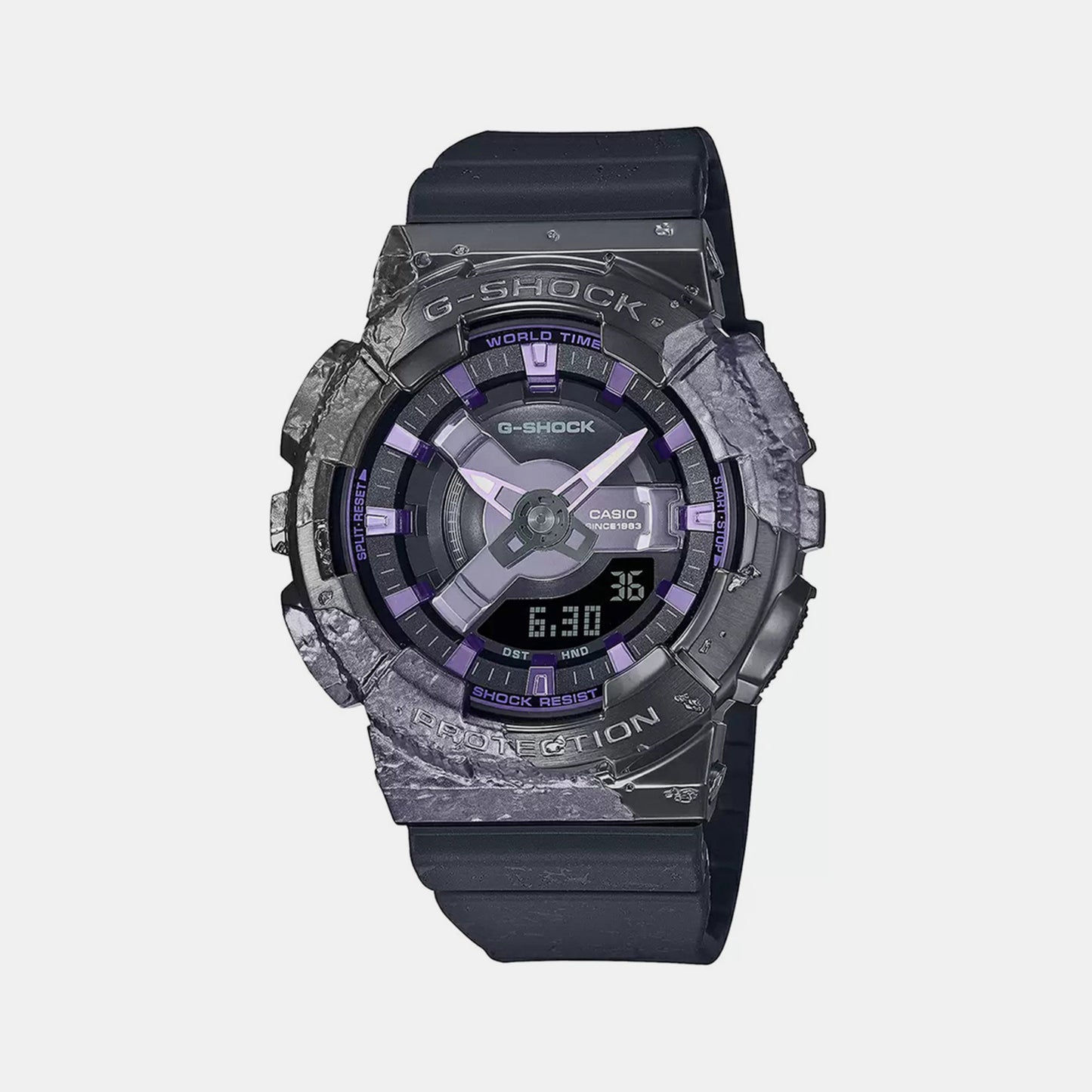 Female Black Analog-Digital Resin Watch G1357