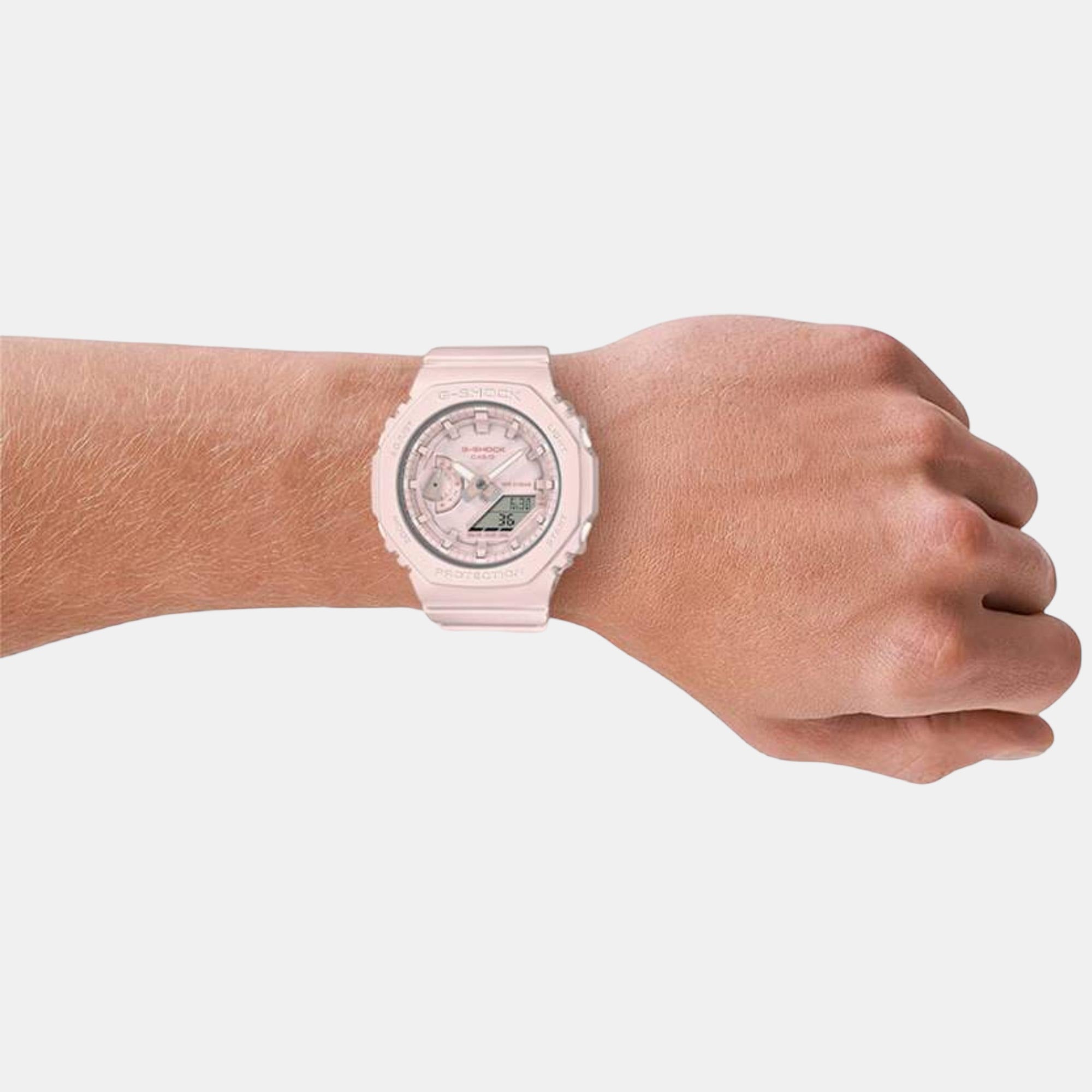 G-Shock Women Women Quartz Pink Dial Analog-Digital Resin Watch G1332