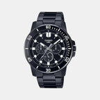 Casio Round Black Chronograph watch