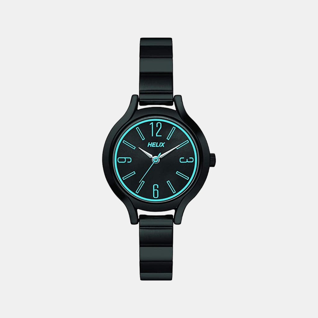 Helix Round Black Analog watch