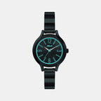 Helix Round Black Analog watch
