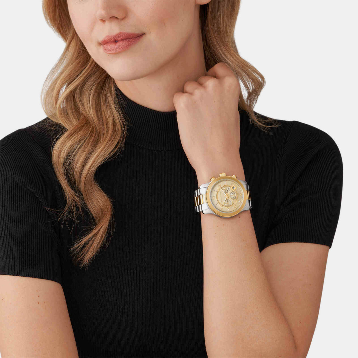 Michael Kors Men Round Gold watch