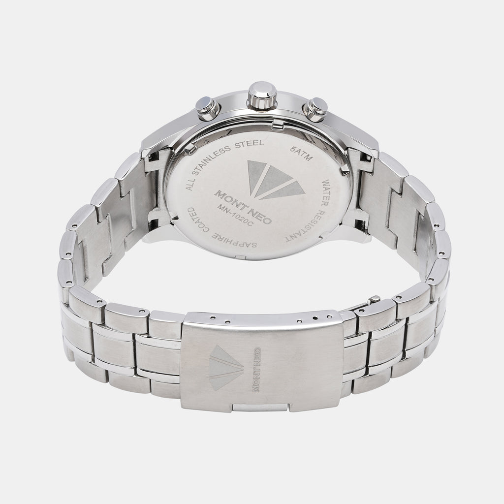 Mont Neo Men Round Silver watch