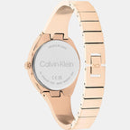 Charming Women Quartz Rose Gold Dial Analog Stainless Steel Watch 25200236