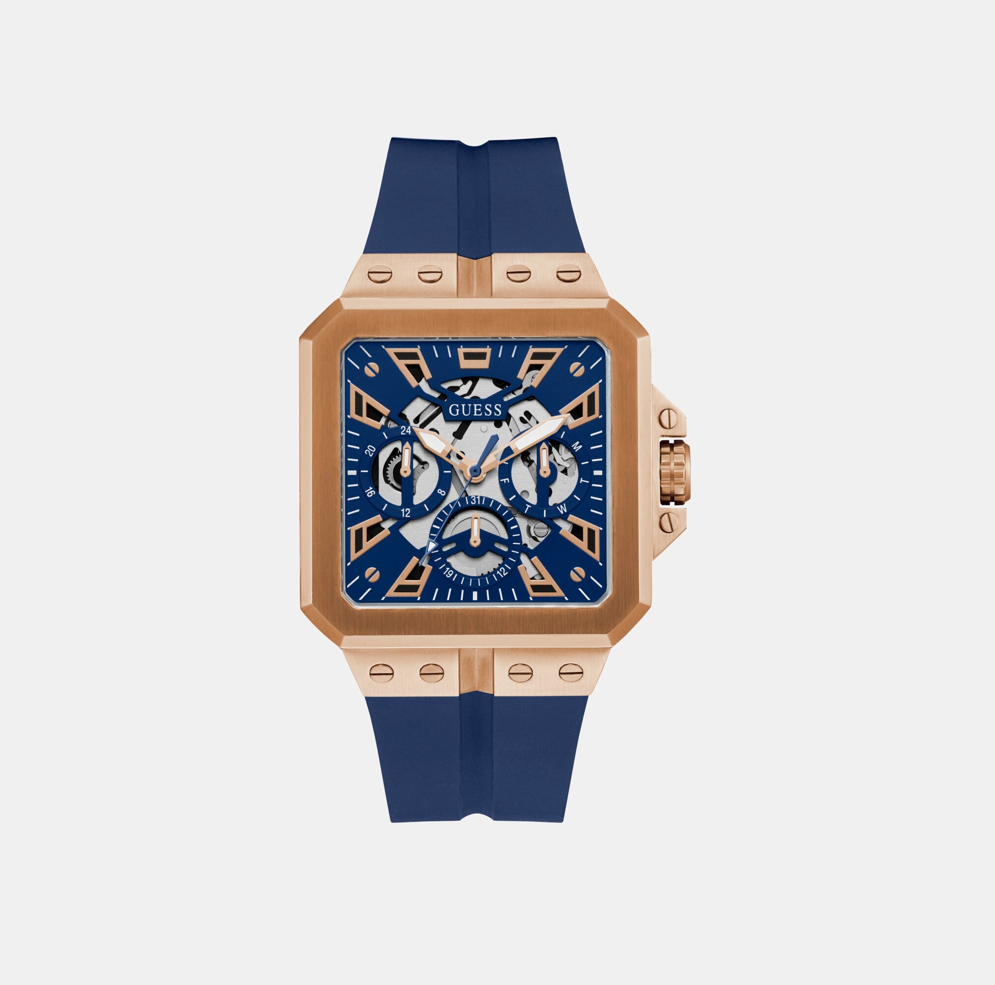 Guess Square Blue Analog watch
