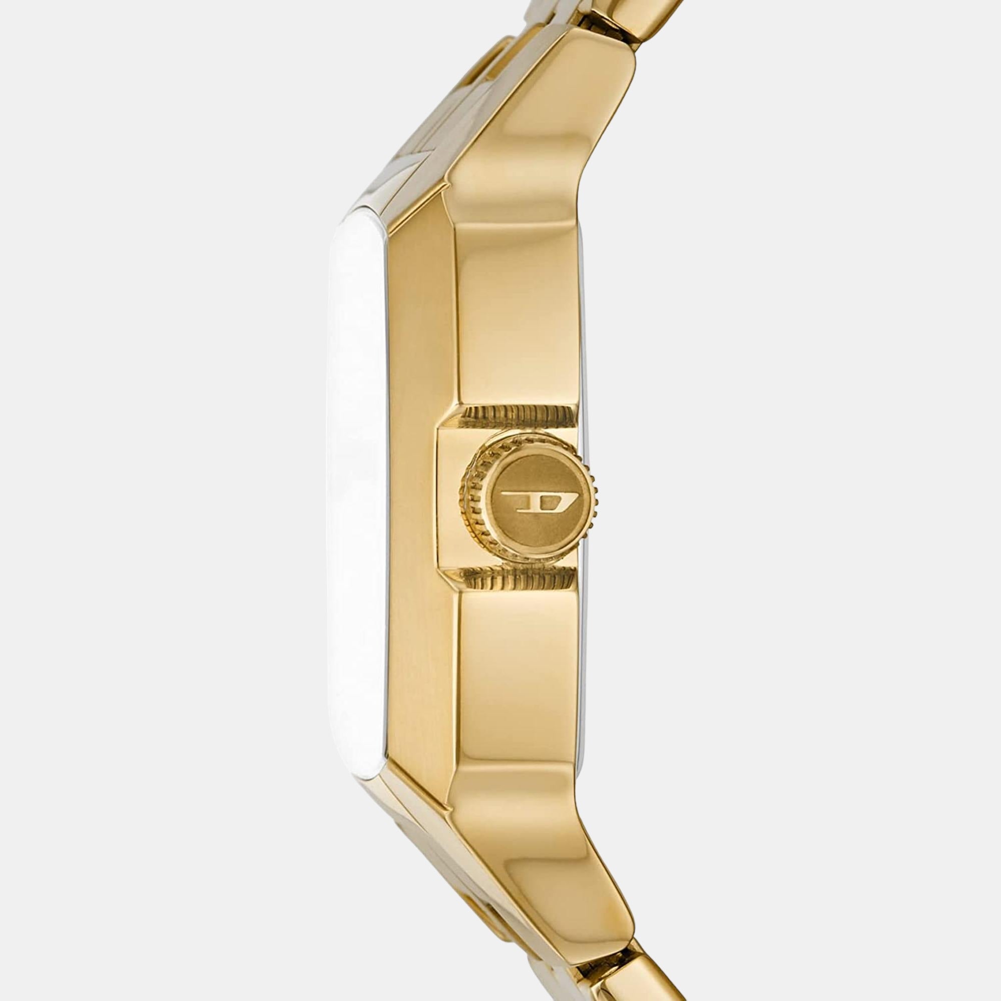 Cliffhanger Men Quartz Black Dial Analog Stainless Steel Watch DZ2151