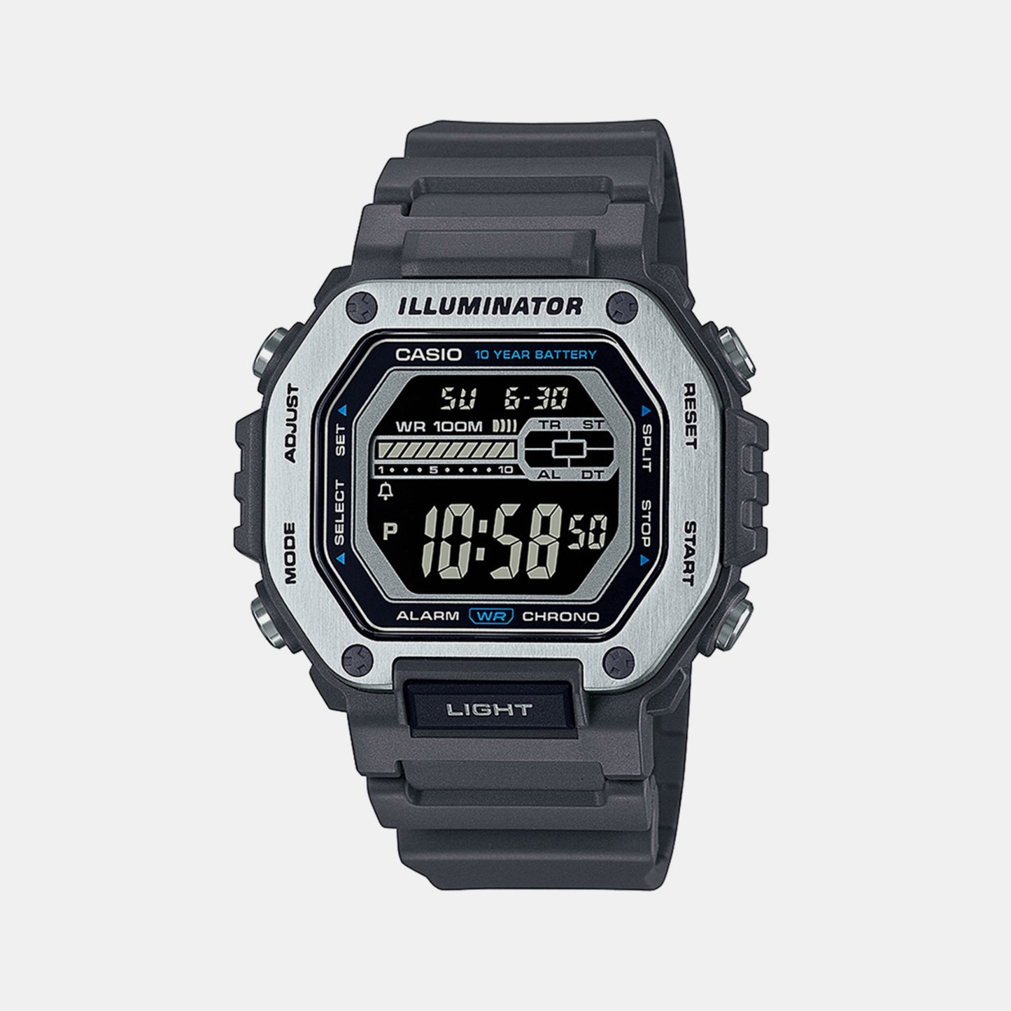 Male Black Digital Resin Watch D302