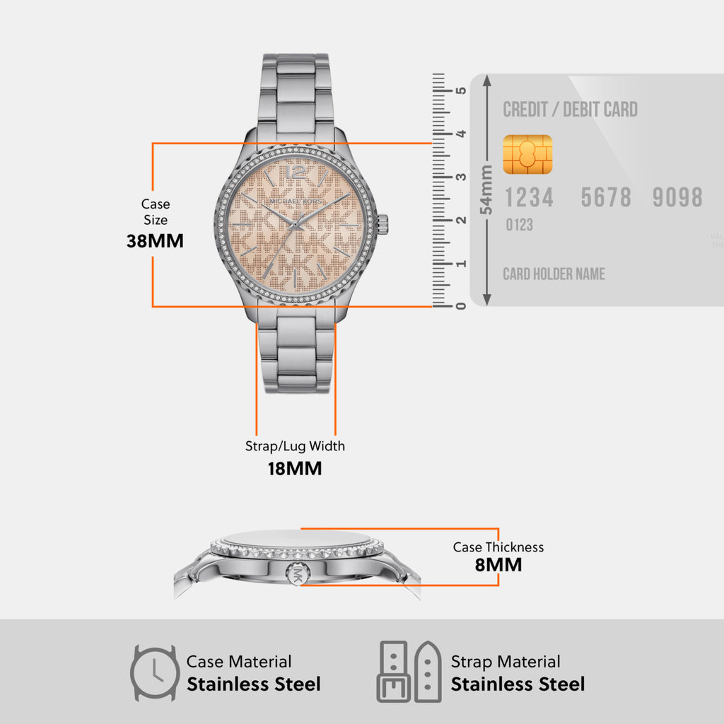 Michael Kors Stainless Steel Round watch