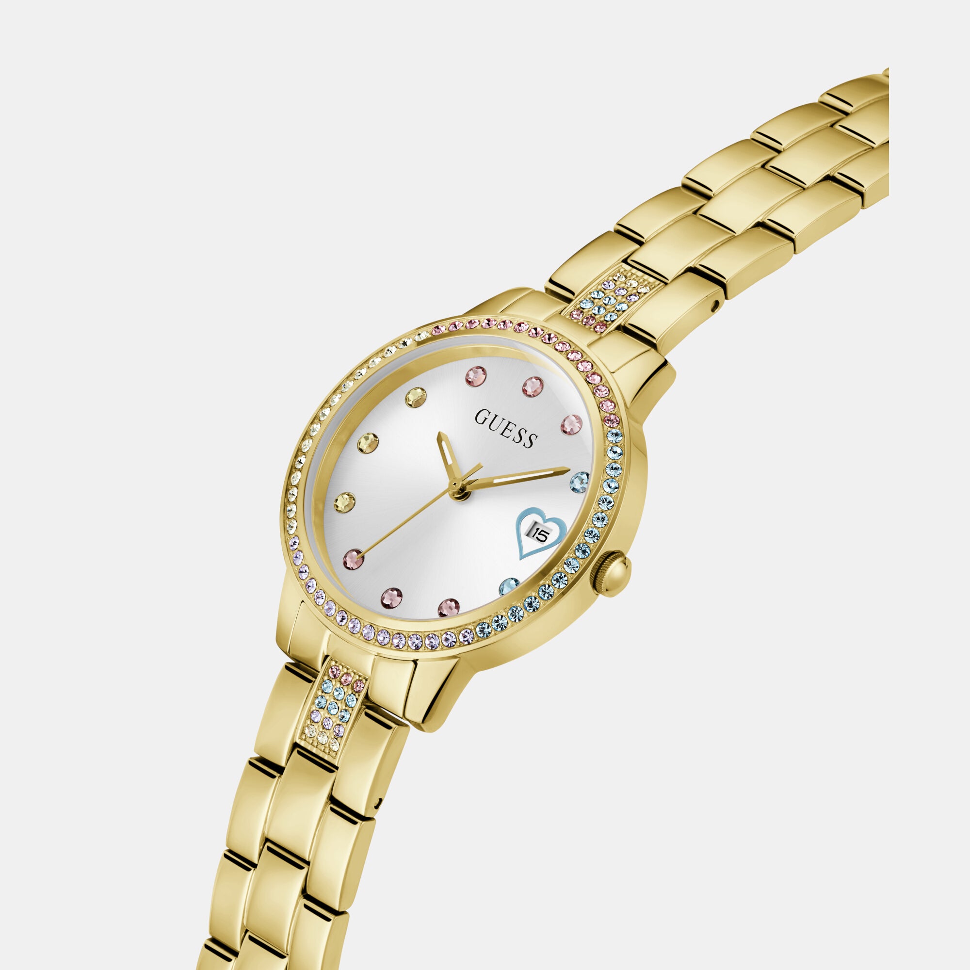 Guess Women Round White watch