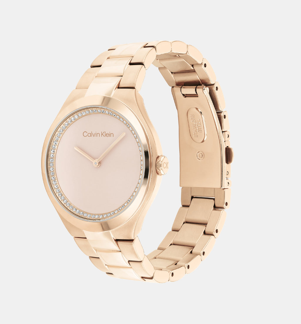Calvin Klein Women Round Gold watch
