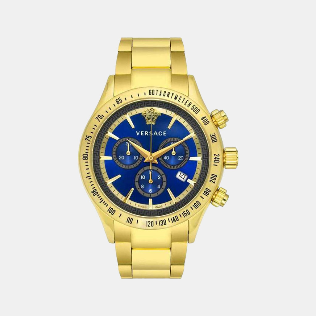 Versace Round Blue Chronograph watch