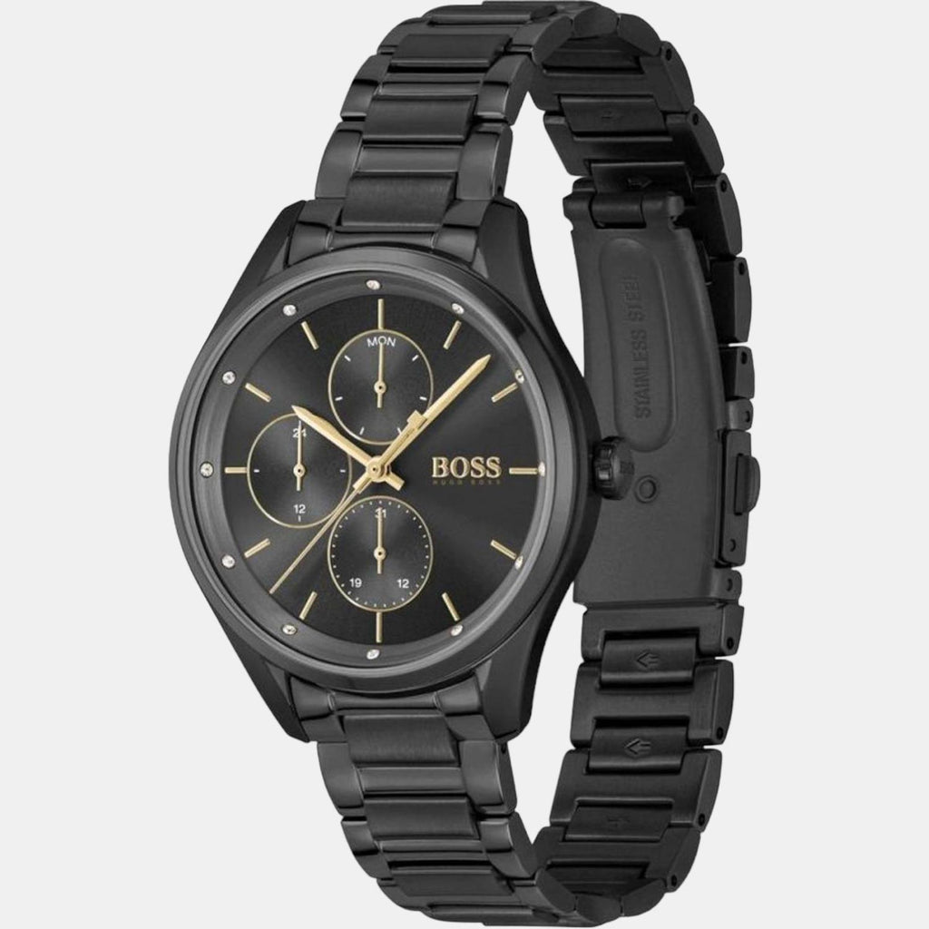 Boss Women Round Black watch