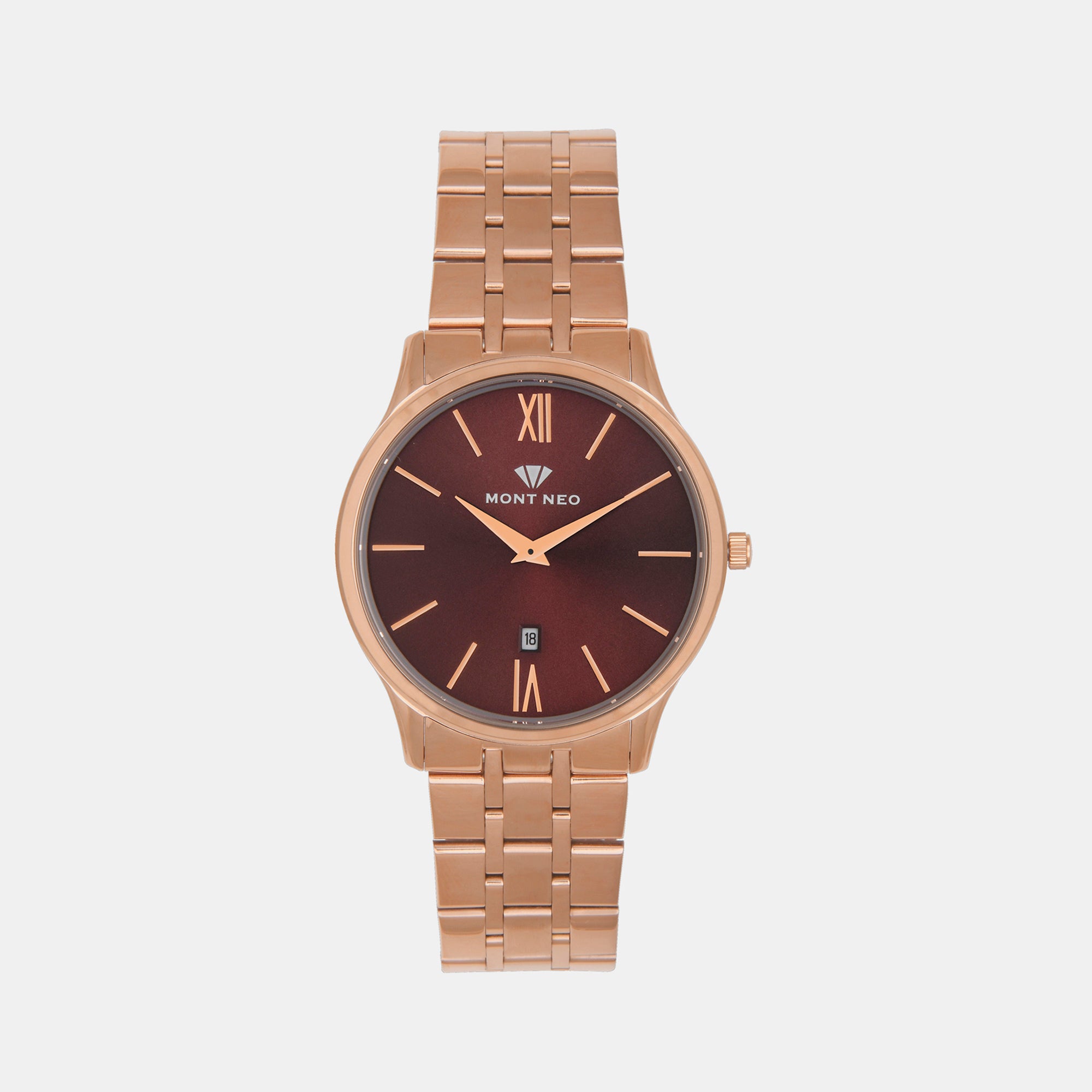 Mont Neo Round Brown Analog watch