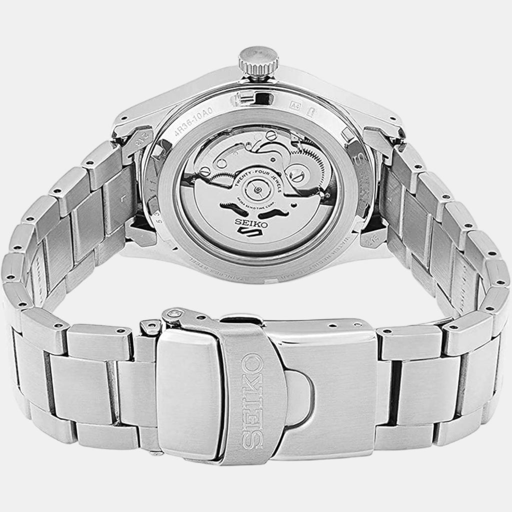 Seiko Men Round Black watch