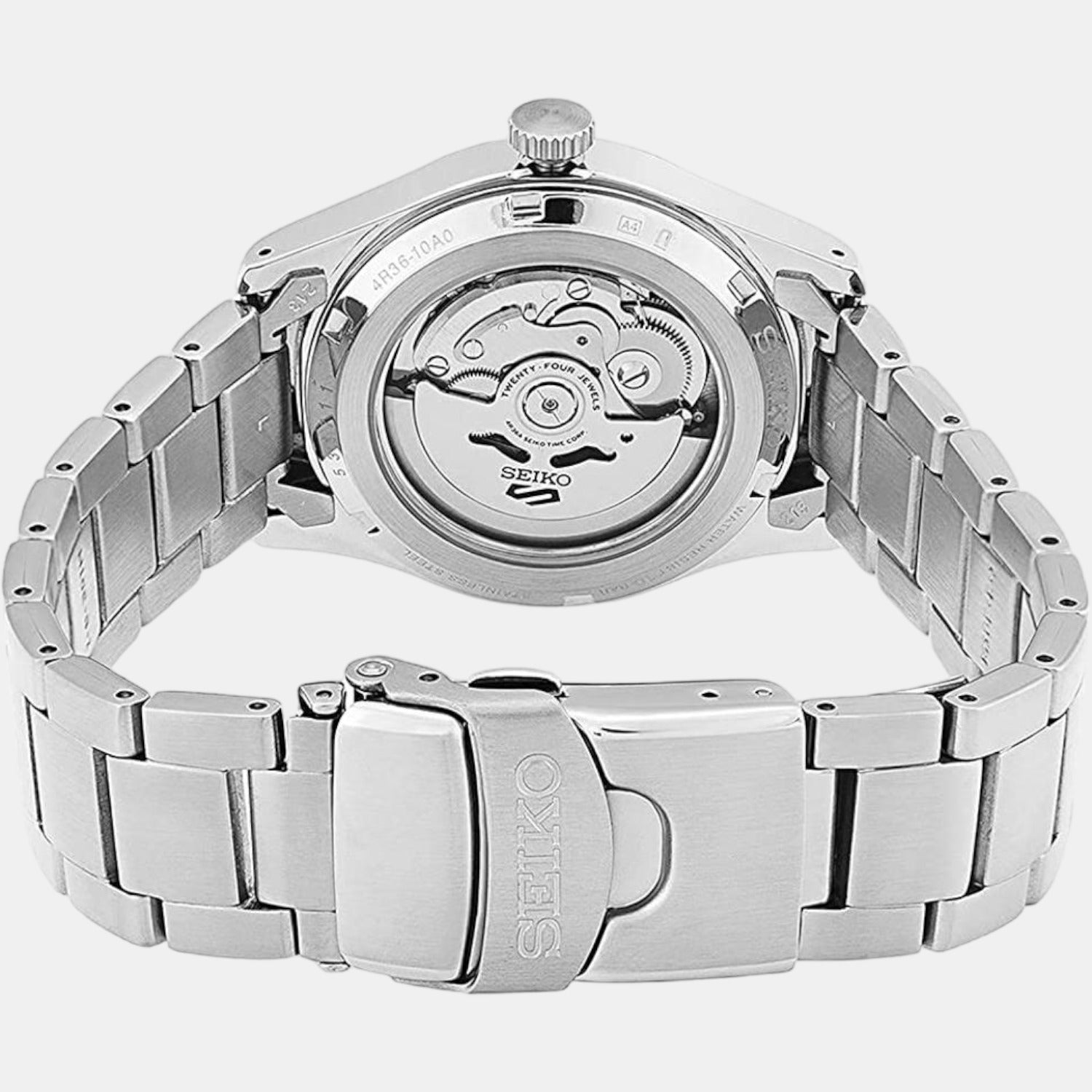 Seiko Men Round Black watch