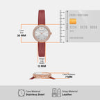 Emporio Armani Round Quartz Analog Women watch