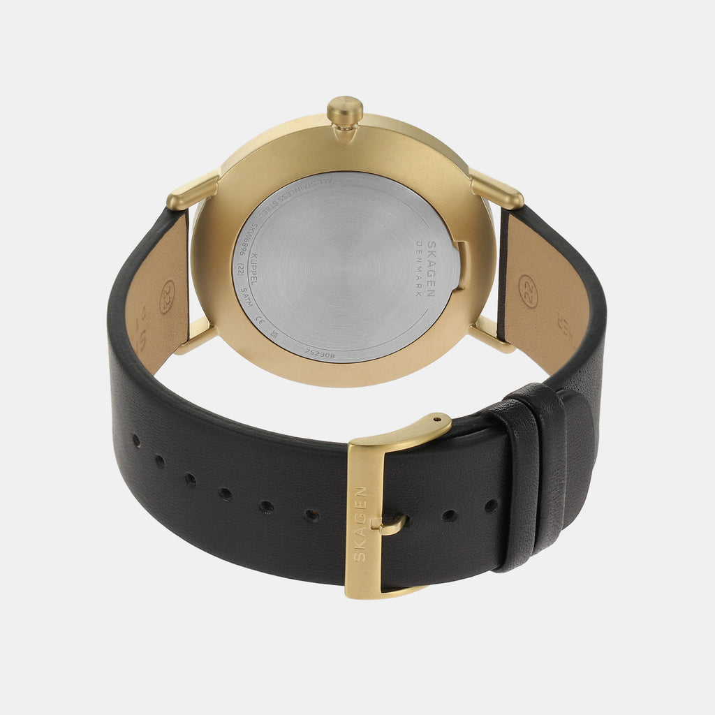 Skagen Leather Black watch