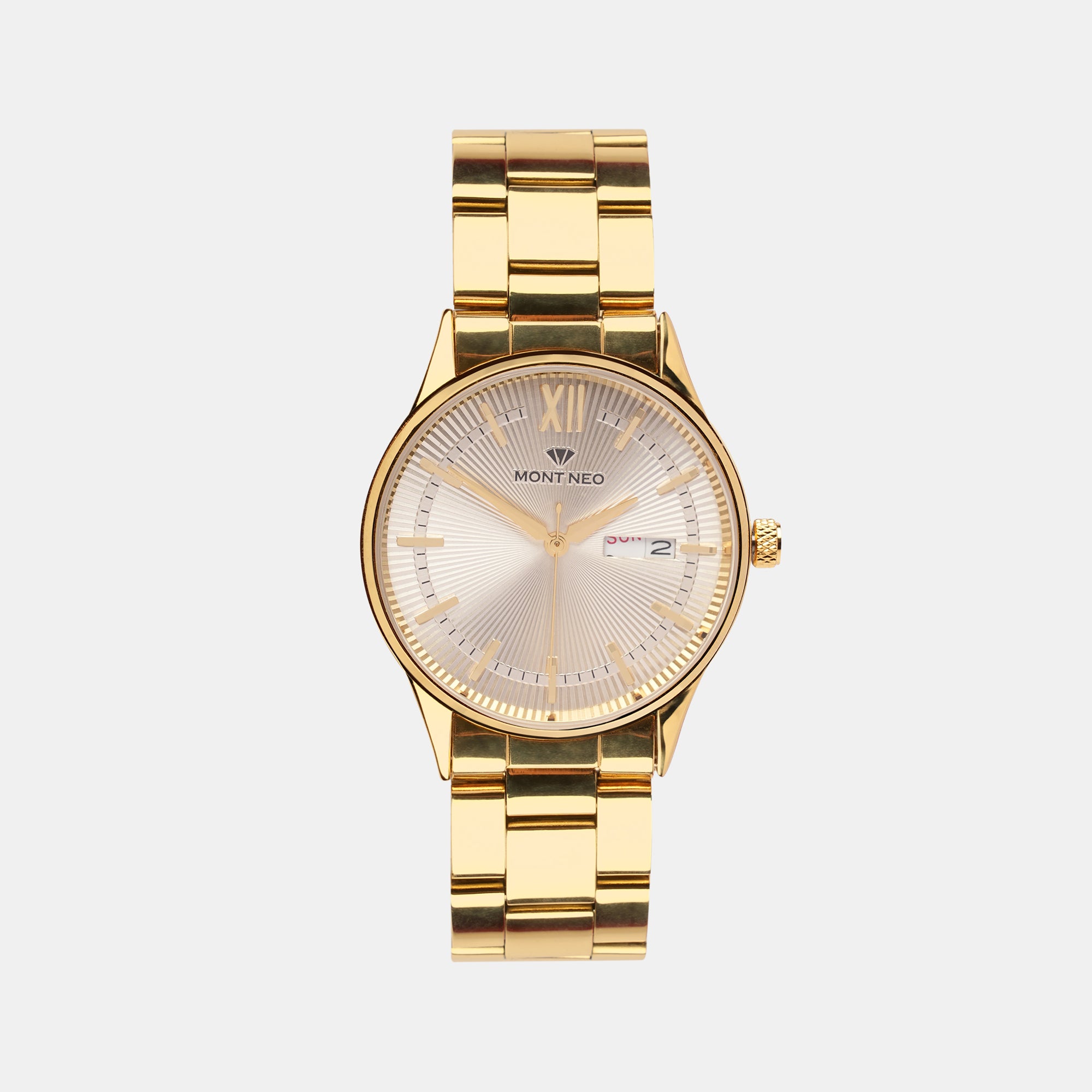 Mont Neo Round Gold Analog watch