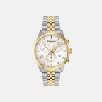 Ferragamo Round Silver Chronograph watch