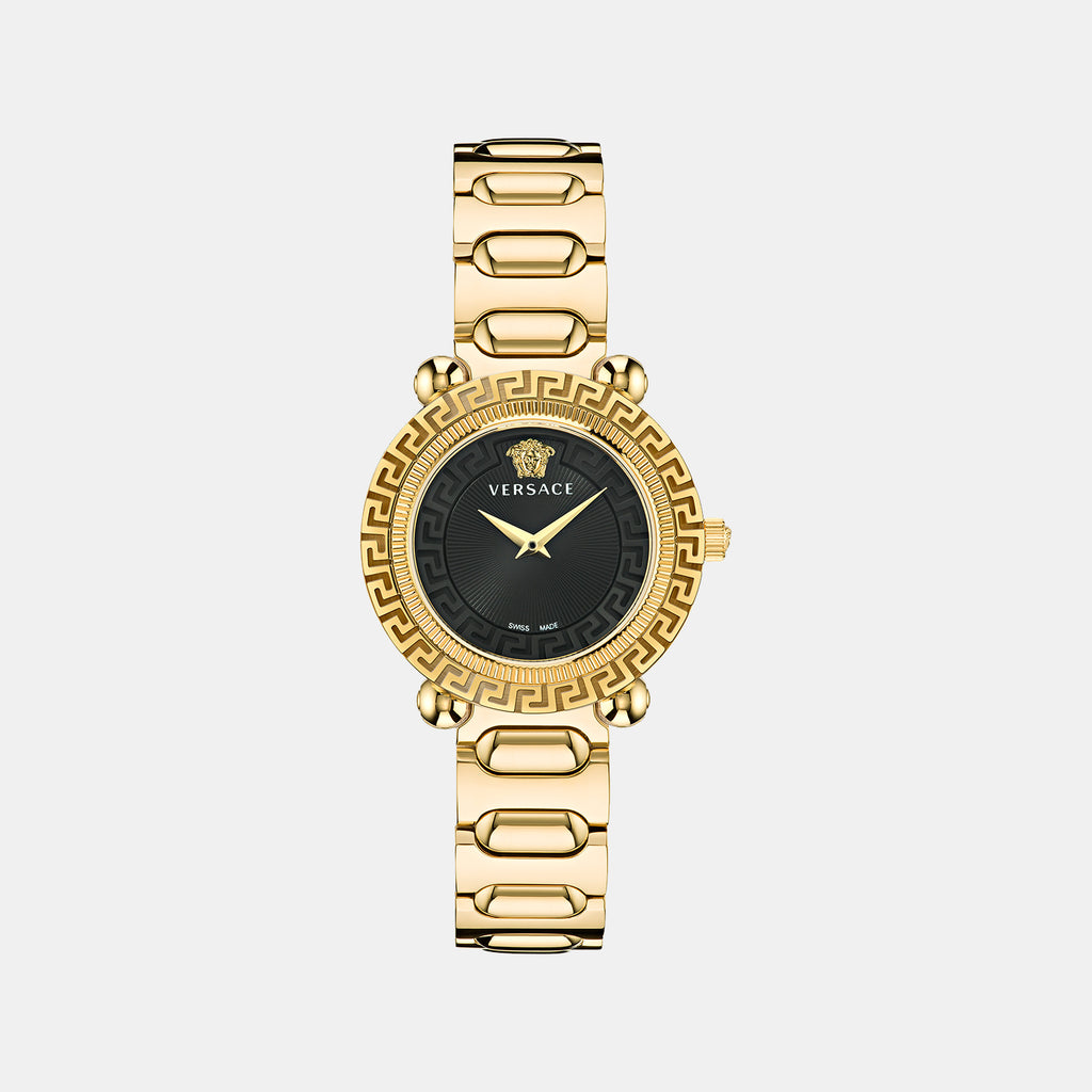 Versace Round Black Analog watch