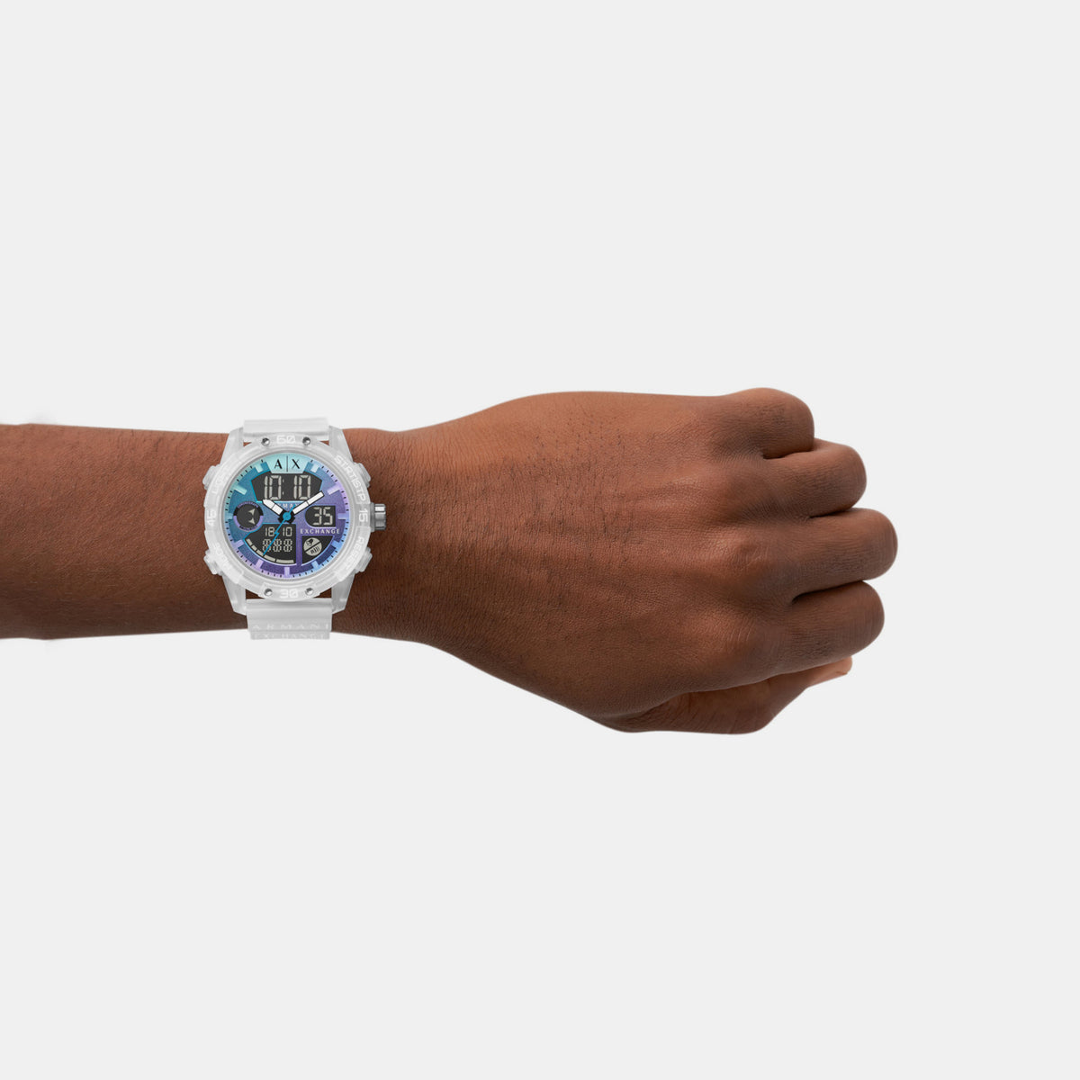 Armani Exchange Nylon Round watch