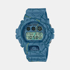 Casio Round Blue Digital watch