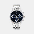 Mont Neo Round Blue Chronograph watch