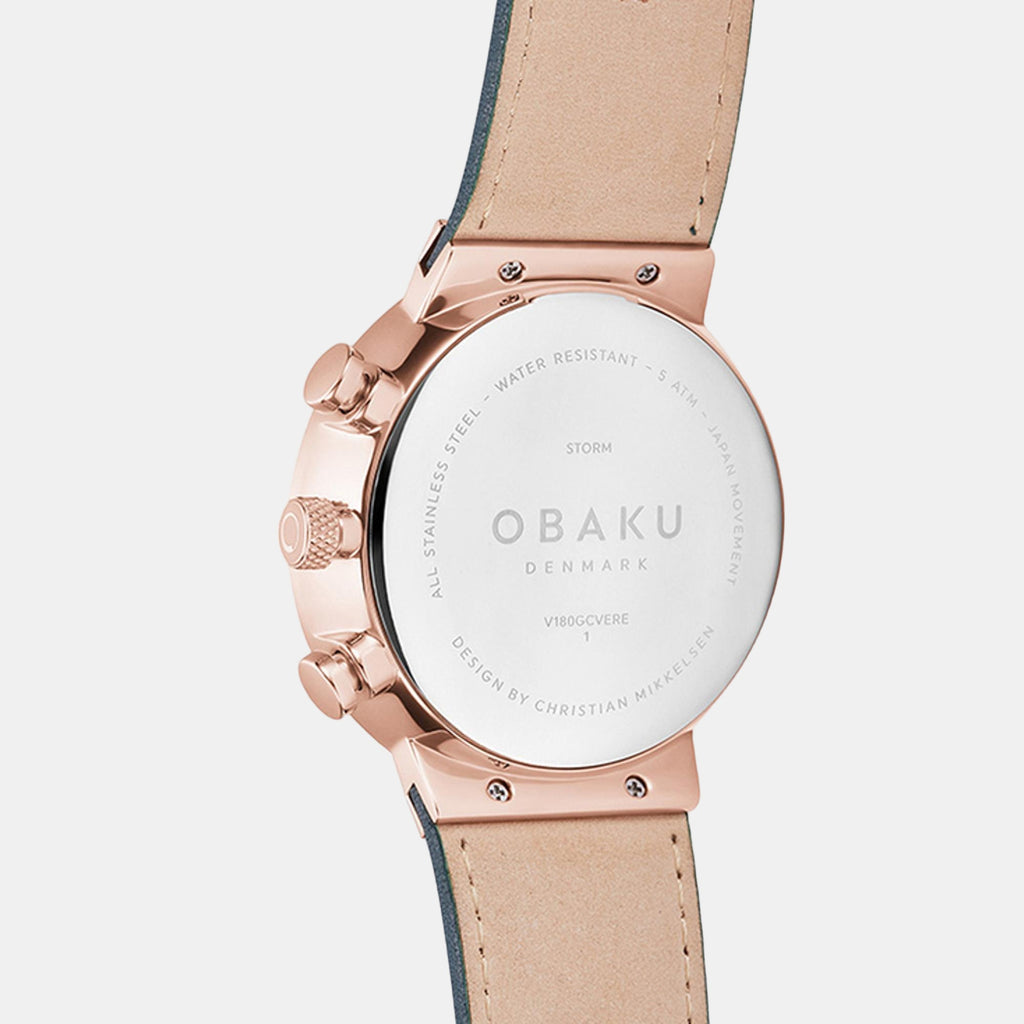 Storm Green Men Quartz Green Dial Chronograph Leather Watch V180GCVERE