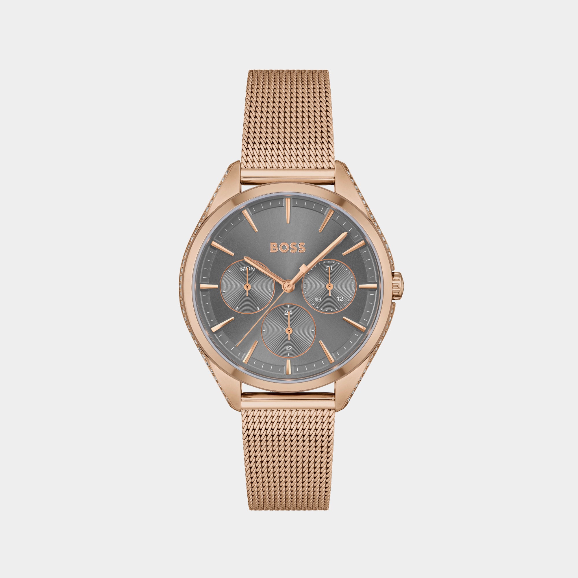 Boss Round Grey Chronograph watch