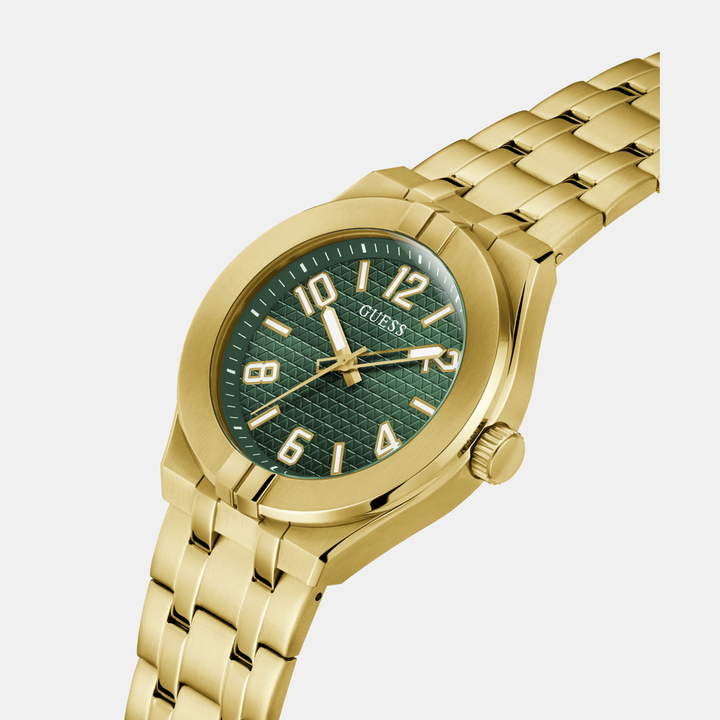 Guess Men Round Green watch