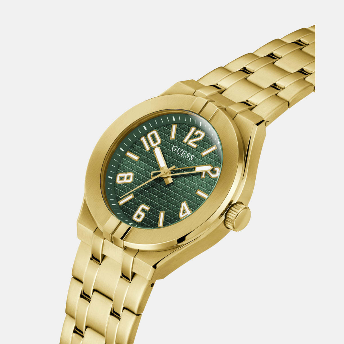 Guess Men Round Green watch