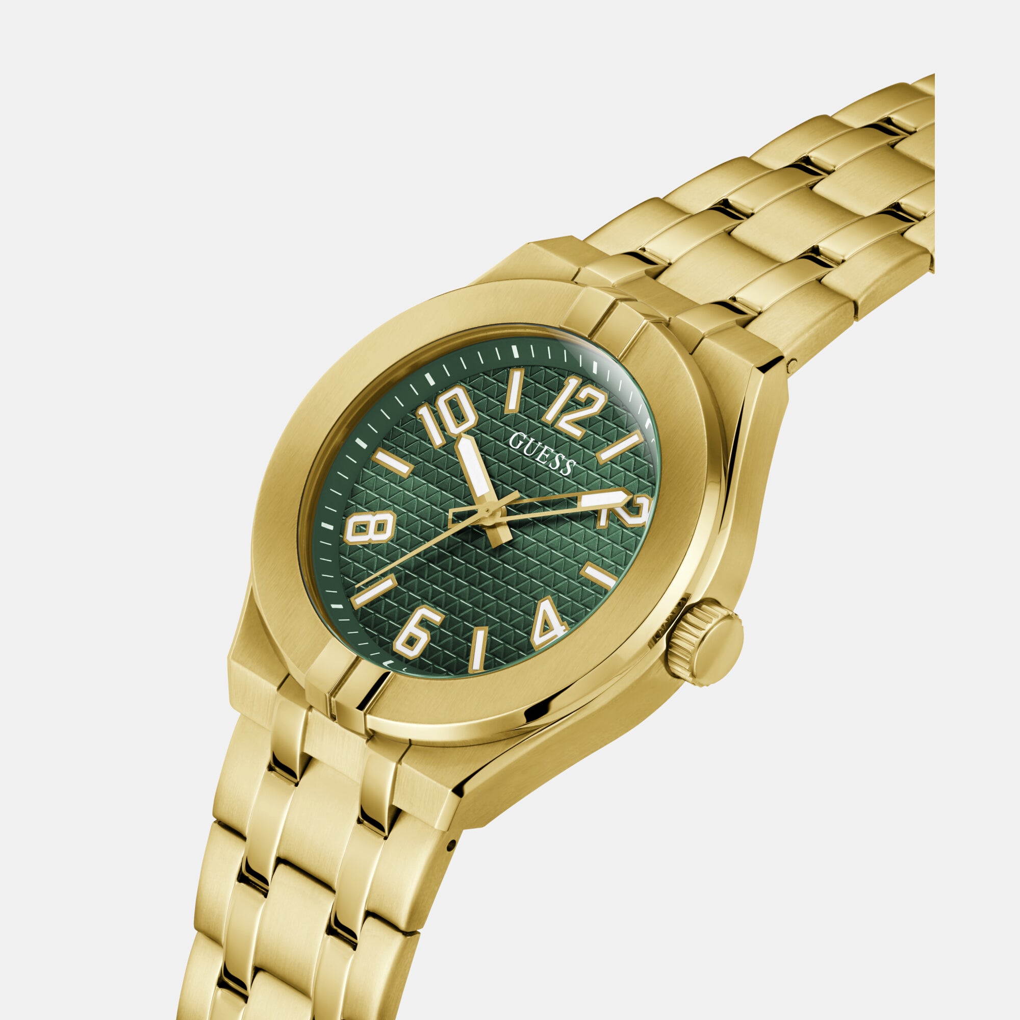 Guess Men Round Green watch