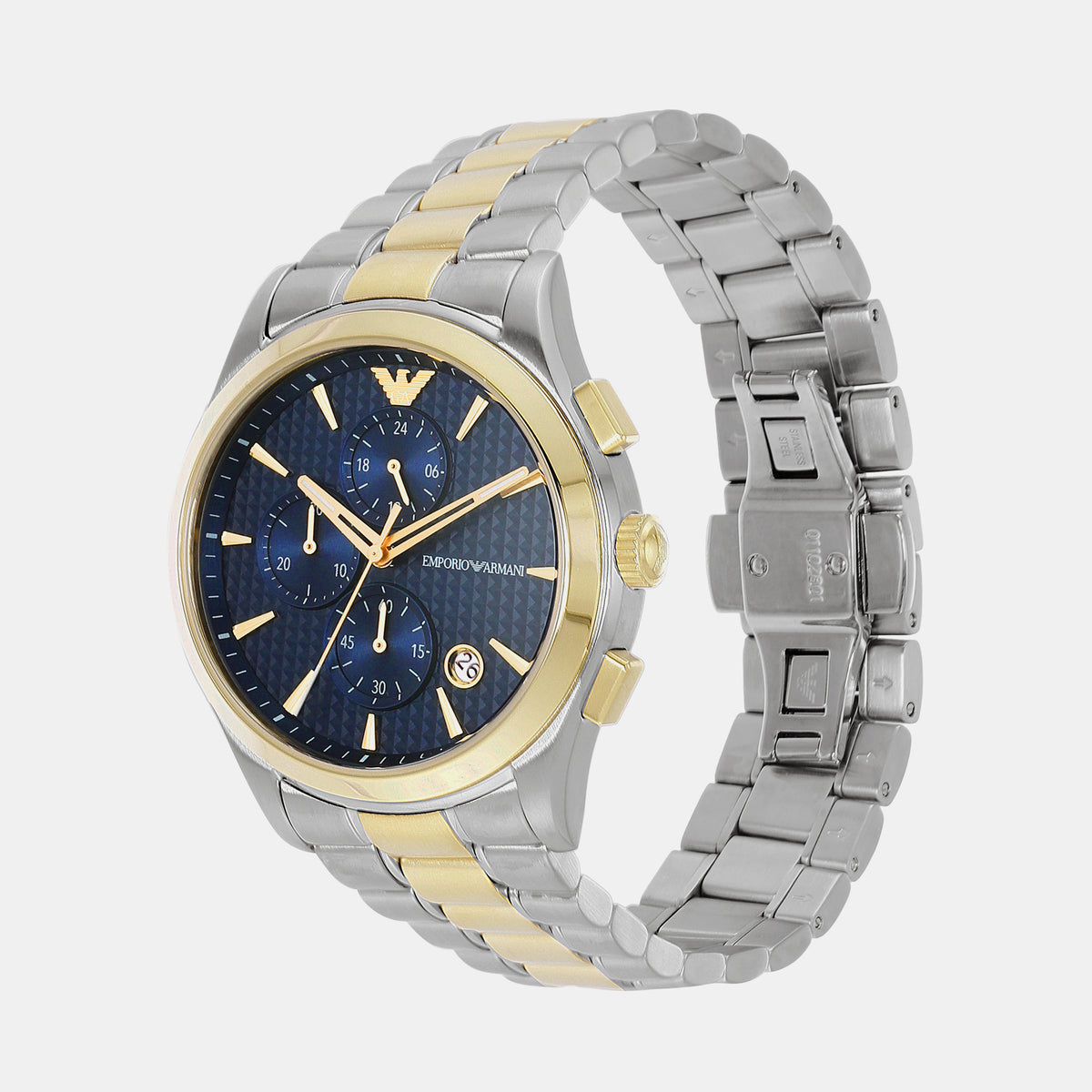Emporio Armani Men Round Black watch