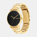 Ck Slate Men Quartz Black Dial Analog Stainless Steel Watch 25200257