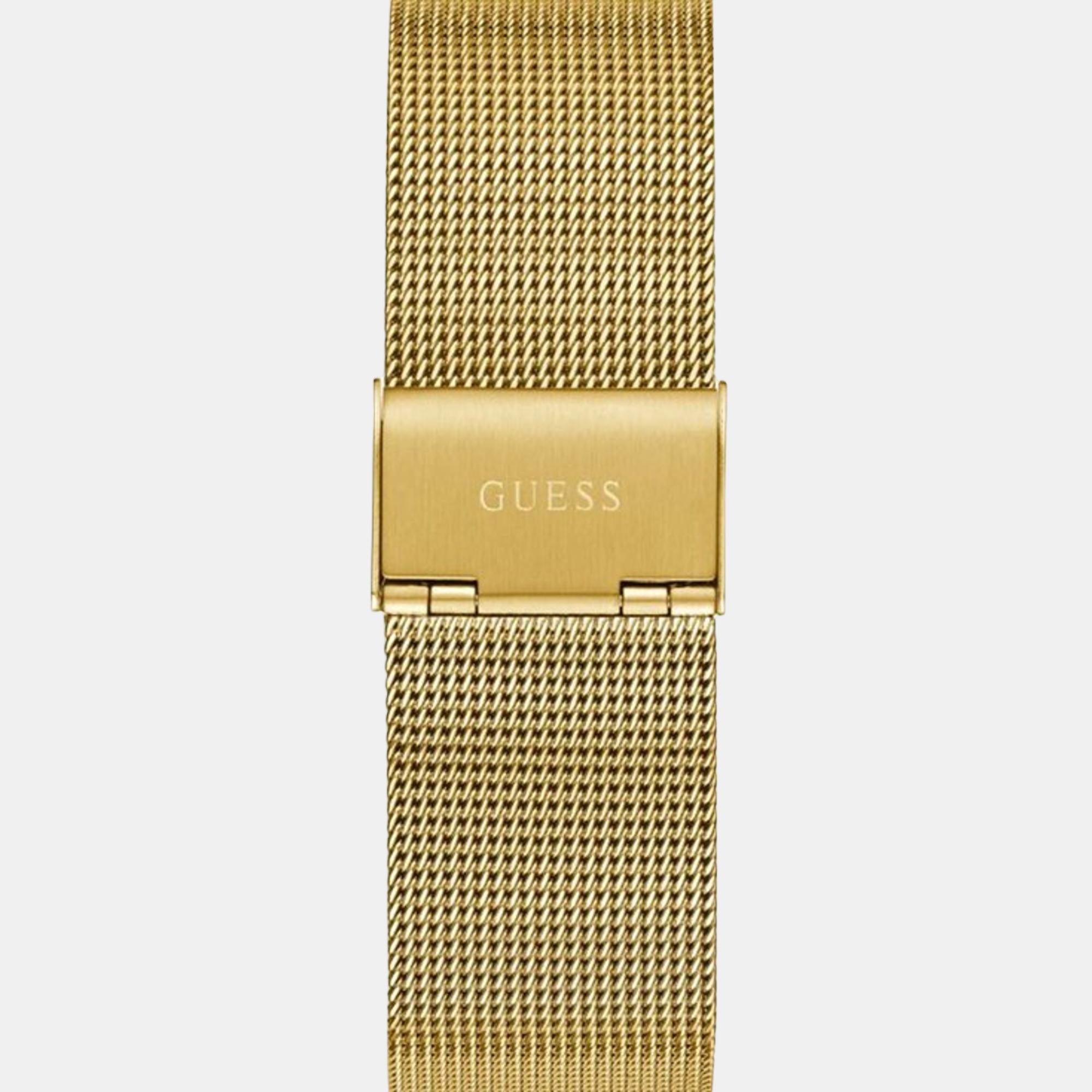 Gadget Men Quartz Black Dial Analog Mesh Watch GW0538G2