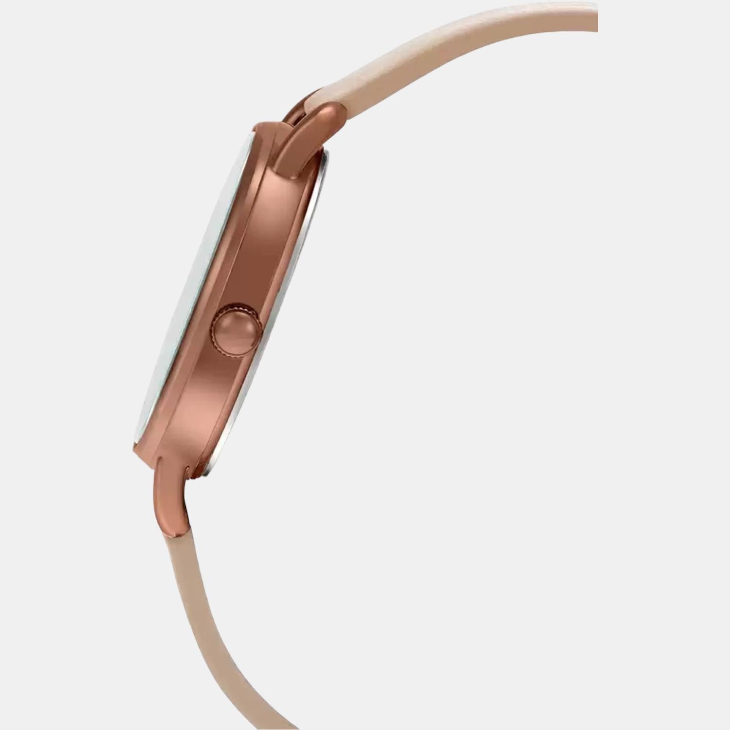 Casio Women Round Rose Gold watch