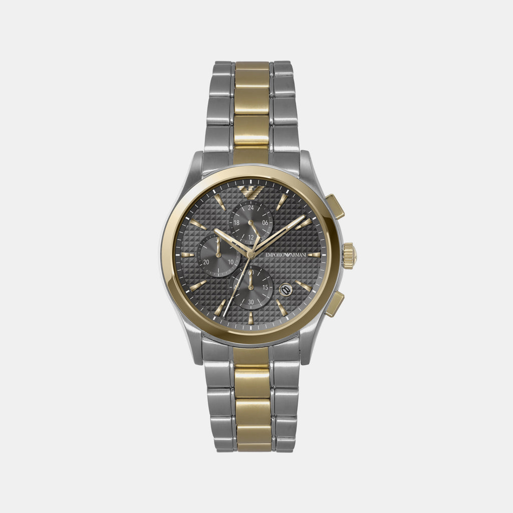 Emporio Armani Round Grey Chronograph watch