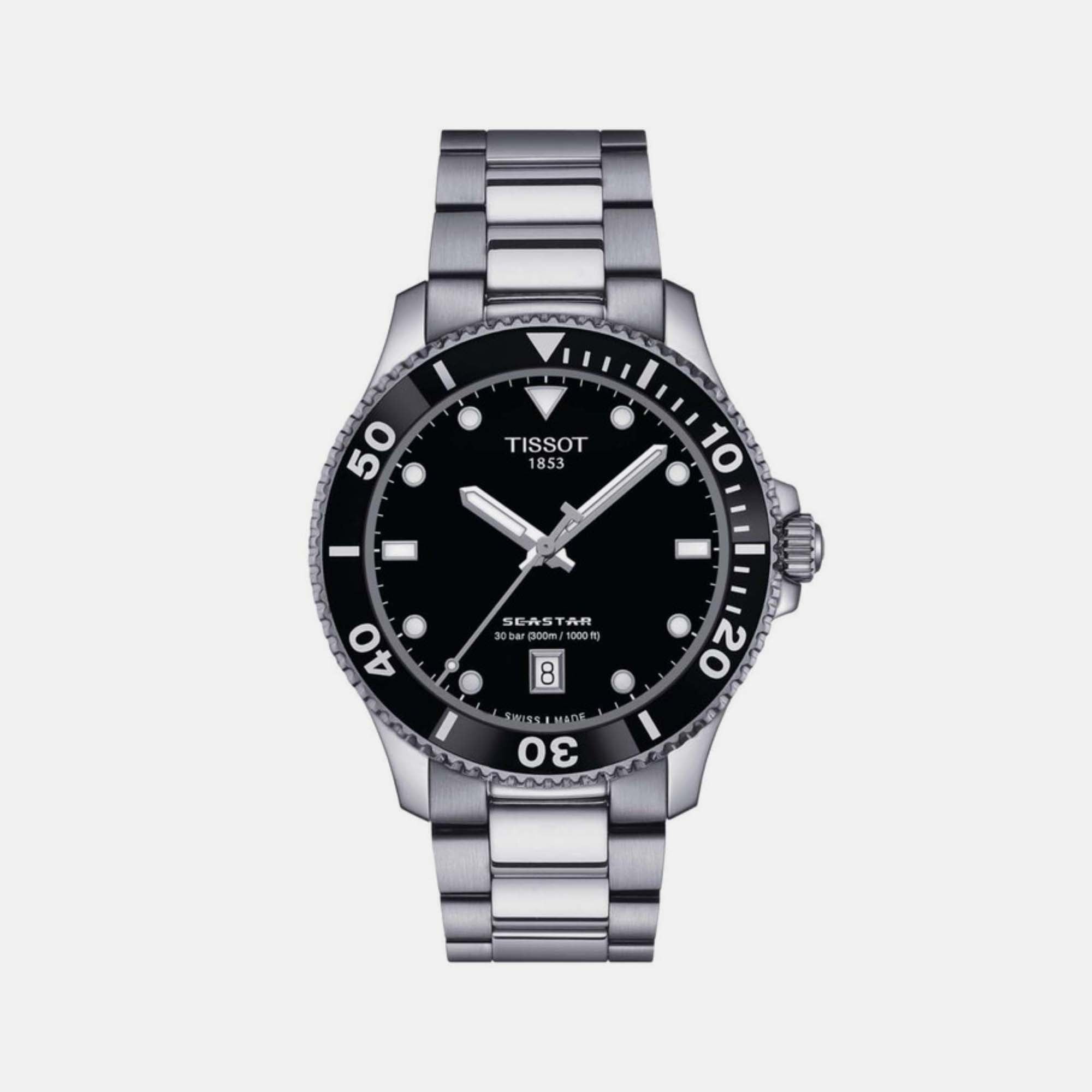 Tissot Round Black Analog watch