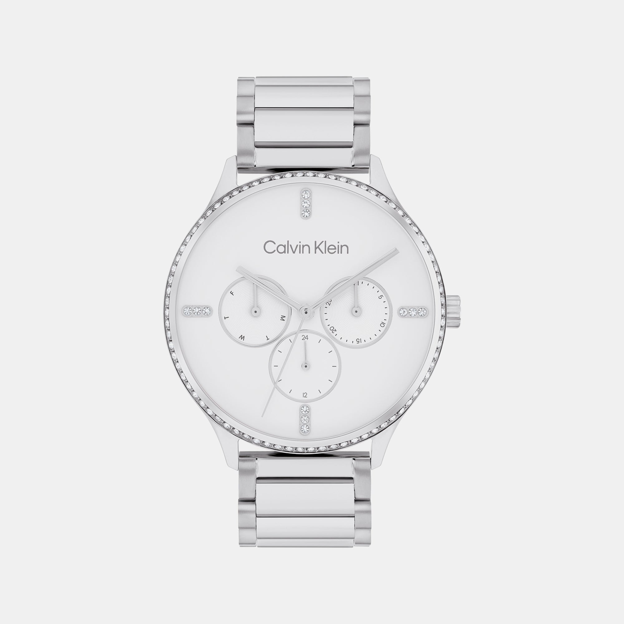Calvin Klein Round White Multi-Function watch
