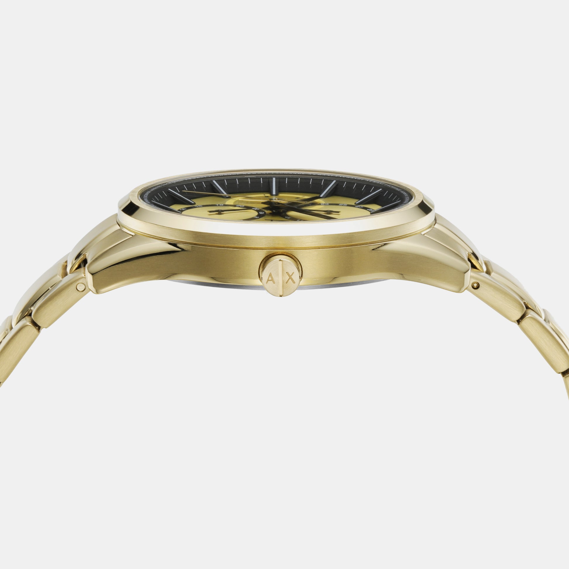 Male Gold Chronograph Stainless Steel Watch AX1866 – Just In Time