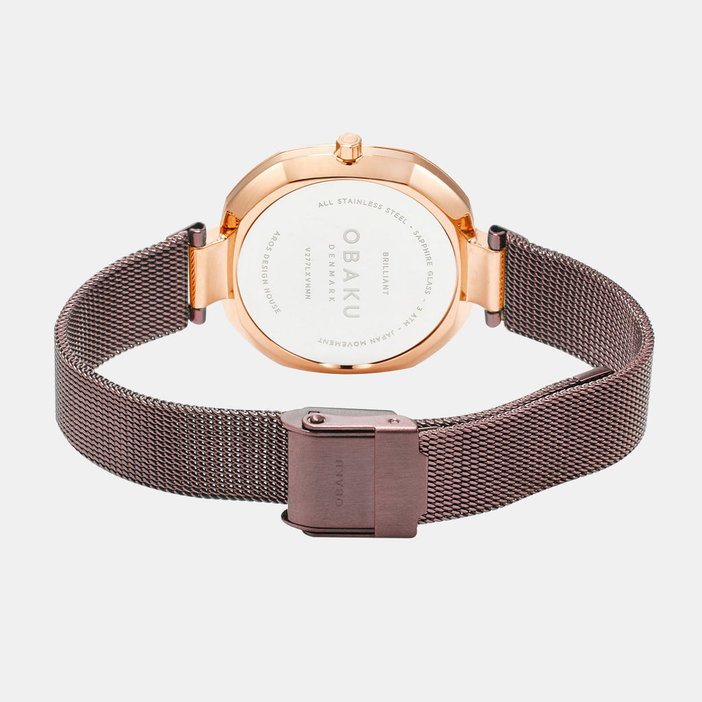 Obaku Stainless Steel Brown watch