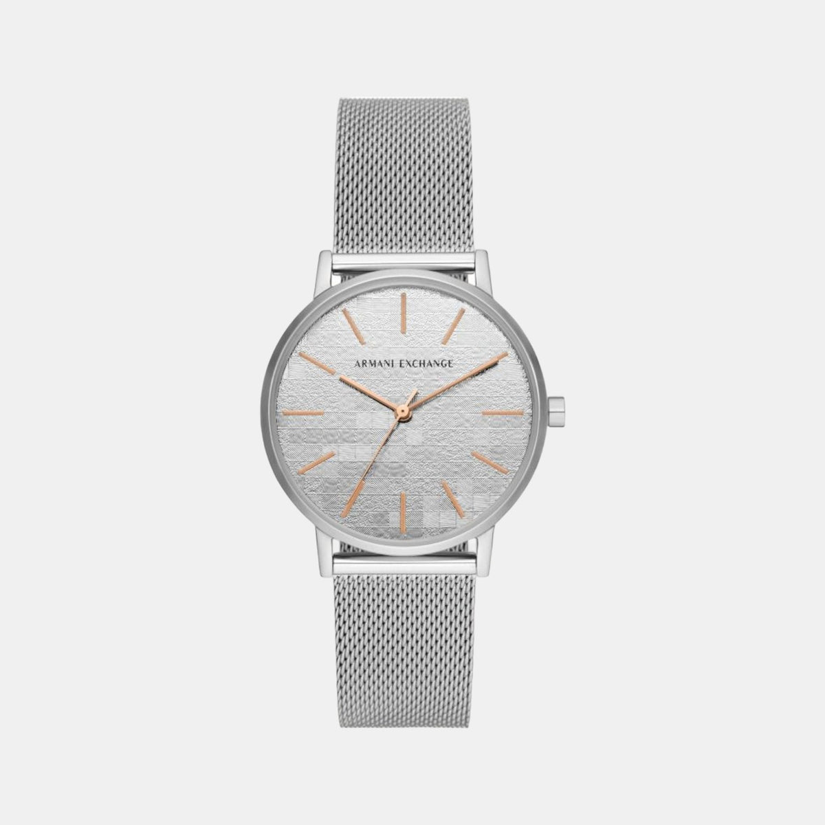 Armani Exchange Round Silver Analog watch