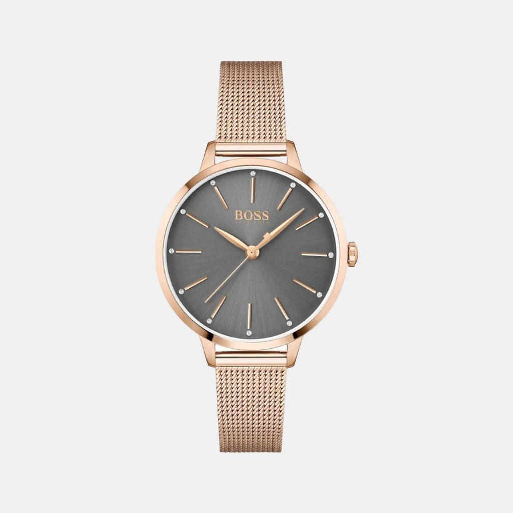Boss Round Grey Analog watch