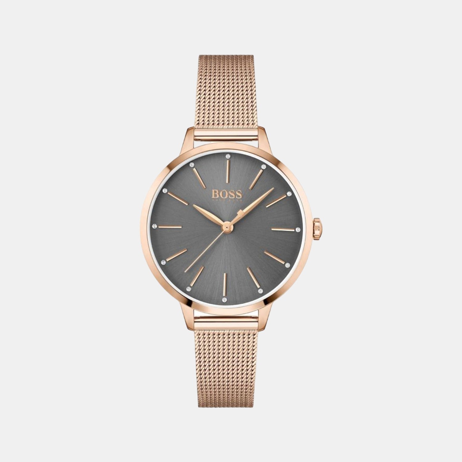Boss Round Grey Analog watch