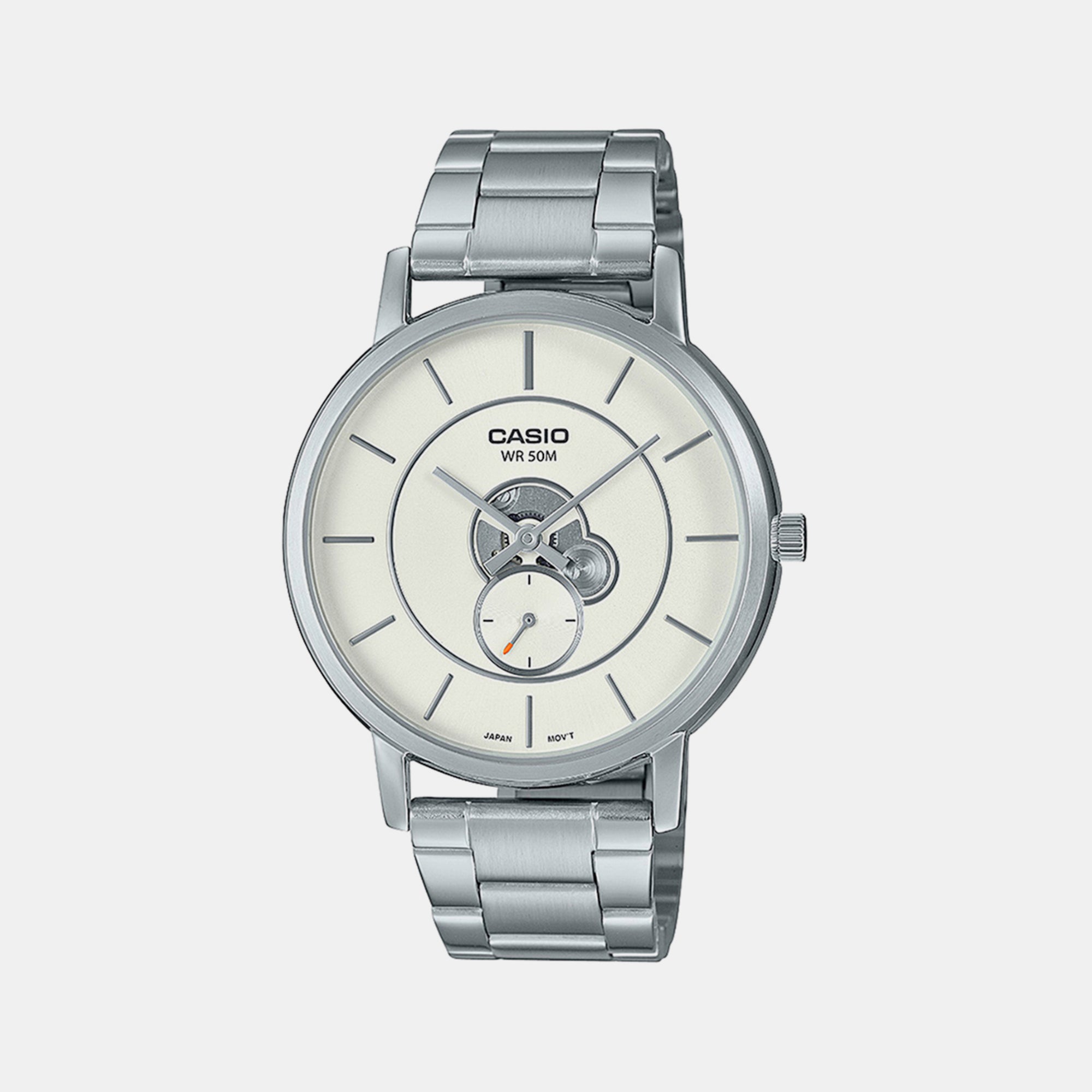 Casio Round Silver Analog watch