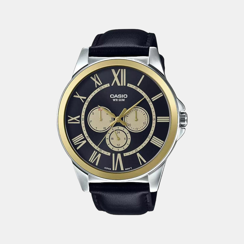 Casio Round Black Chronograph watch