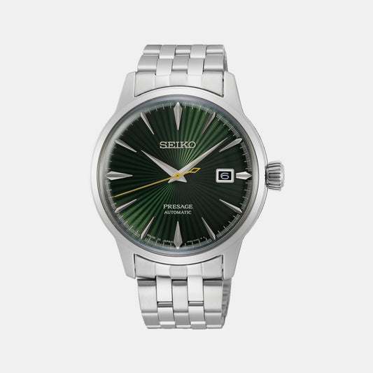 Presage Male Green Automatic Stainless steel Watch SRPE15J1