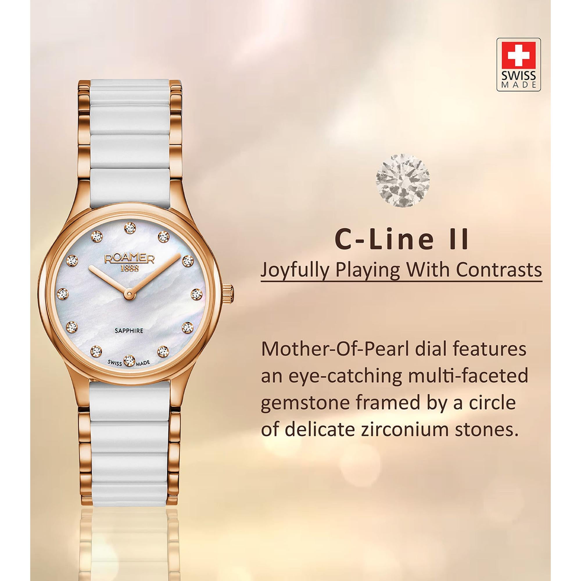 C-Line Women Quartz Silver Dial Analog Stainless Steel Watch 677855 48 29 60