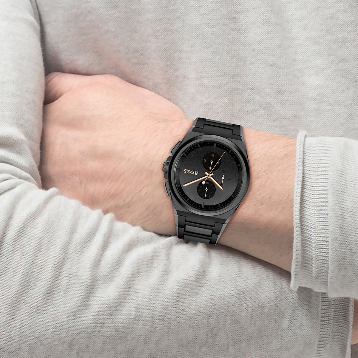 Boss Men Tonneau Black watch